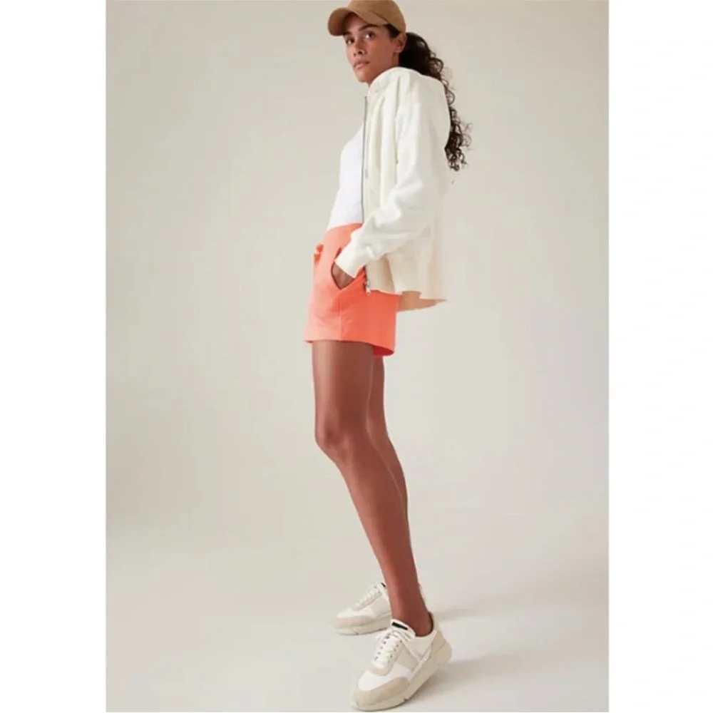 Athleta Balance 4" Shortie W/Pockets‎ Size XL Sunset Glow- Coral NWT - Picture 4 of 6
